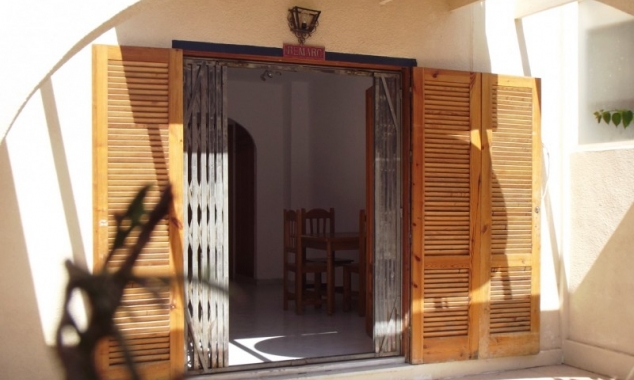 Bargain 2 bedroom townhouse for sale El Chaparral, Spain front doors